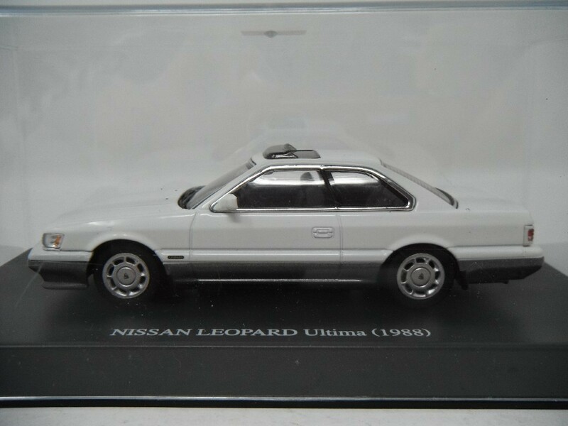 ■KID BOX限定 DISMディズム『1/43 NISSAN LEOPAED Ultima (1988) ノーマルホイール 後期型 日産レパード ダイキャストミニカー』