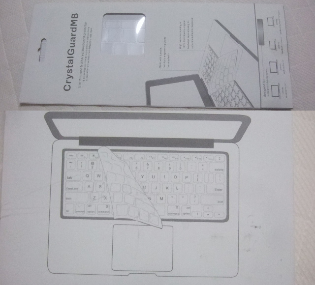 キーボードカバー(unibody MacBook Air/Pro 13/15inch等)。