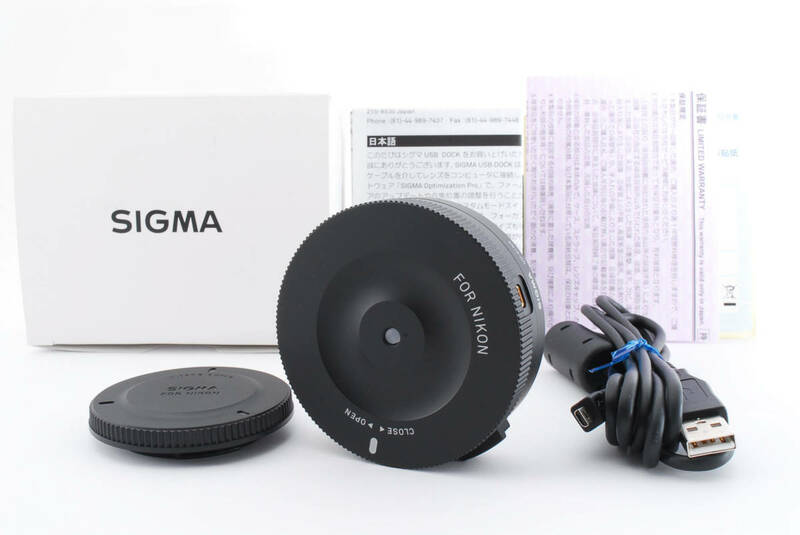 【無記入保証書付き】 Sigma USB DOCK UD-01 Nikon用 概ねキレイです。動作確認済みです。本体、USBケーブル、キャップ、説明書、箱