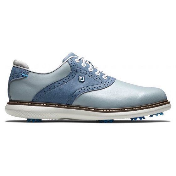新品未使用！FootJoy Traditions Golf Shoes - Grey/Blue 8.5(26.5cm)Wide