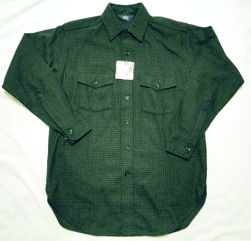 80's デッドストック・WOOLRICH ウールワークシャツ ウールリッチ Made in U.S.A. ウール 送料込