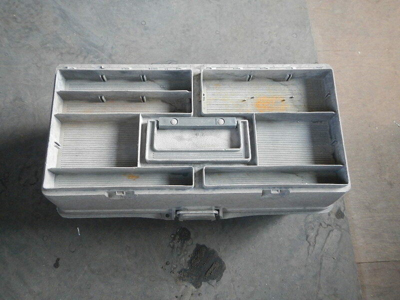 パーツトップボックス　DENSAN　工具箱（プラスチック製）　グレー　デンサン　電気
