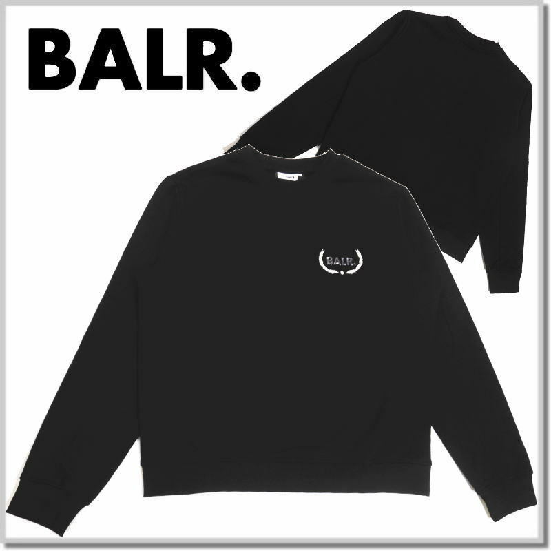 ボーラー BALR Jules Slim Crest Wreath Crewneck B1262-L メタルロゴ刺繍 トレーナー カットソー