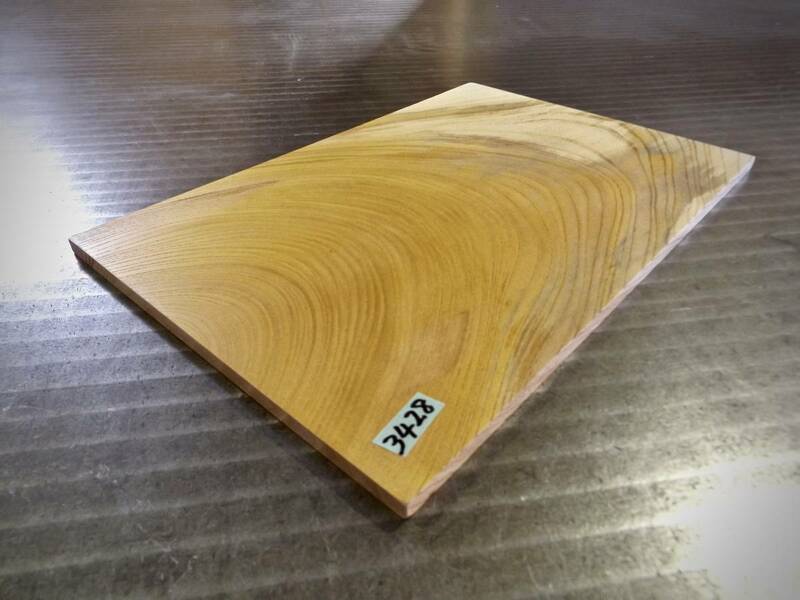 欅 （300×200×7）mm 1枚　乾燥済み 無垢一枚板 送料無料 [3428] ケヤキ けやき 木材 花台 ササ杢 キヤンプ 道具 まな板 