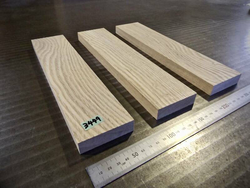 タモ 玉杢 縮杢（300×66×18）mm 3枚　乾燥済み 無垢一枚板 送料無料 [3449] たも 木材 板 キヤンプ 道具 板目 柾目 板