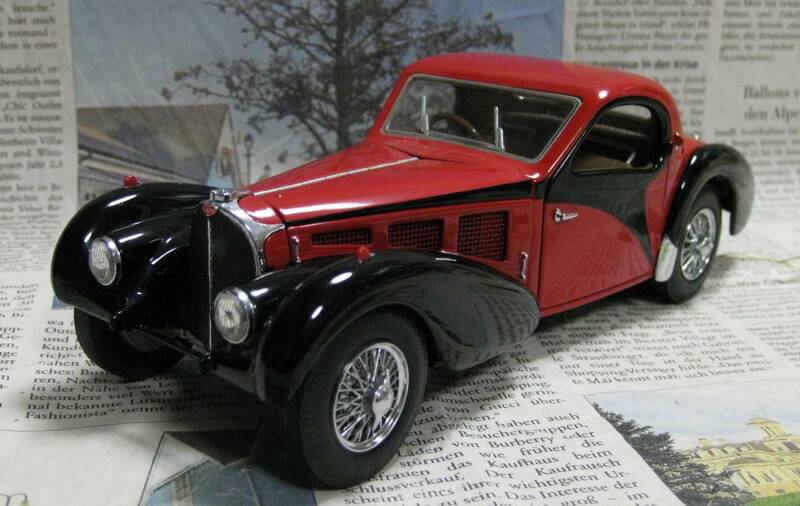 ☆激レア絶版*フランクリンミント*1/24*1936 Bugatti Type 57 SC ブラック/レッド
