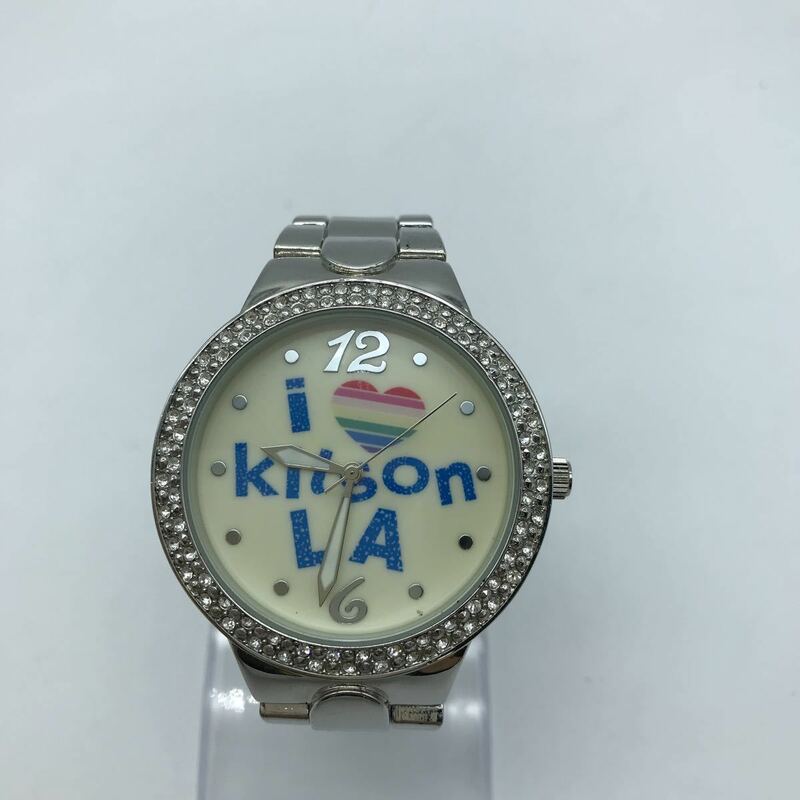 Kitson キットソン 腕時計 レディース ラインストーン シルバー 動作品