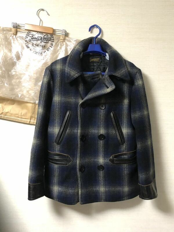 【即決】09AW 付属品あり Sサイズ テンダーロイン T-RAIL COAT チェック Pコート ジャケット キムタク着