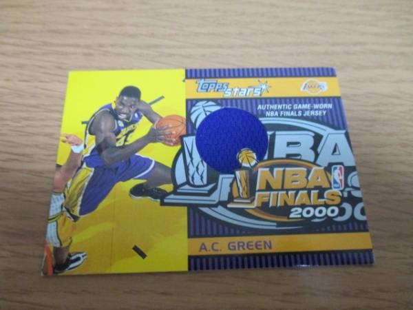 鉄人・A.C.グリーン・NBAファイナル使用ジャージ入りカード