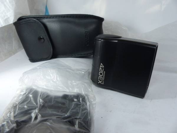 キャノン デジカメ用 420EX ケース・スタンド付 美品値下