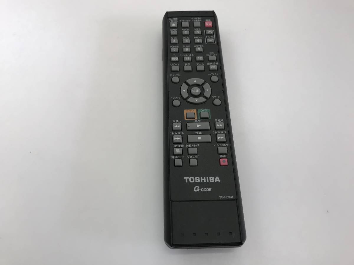 東芝　リモコン　SE-R0304　中古品8705