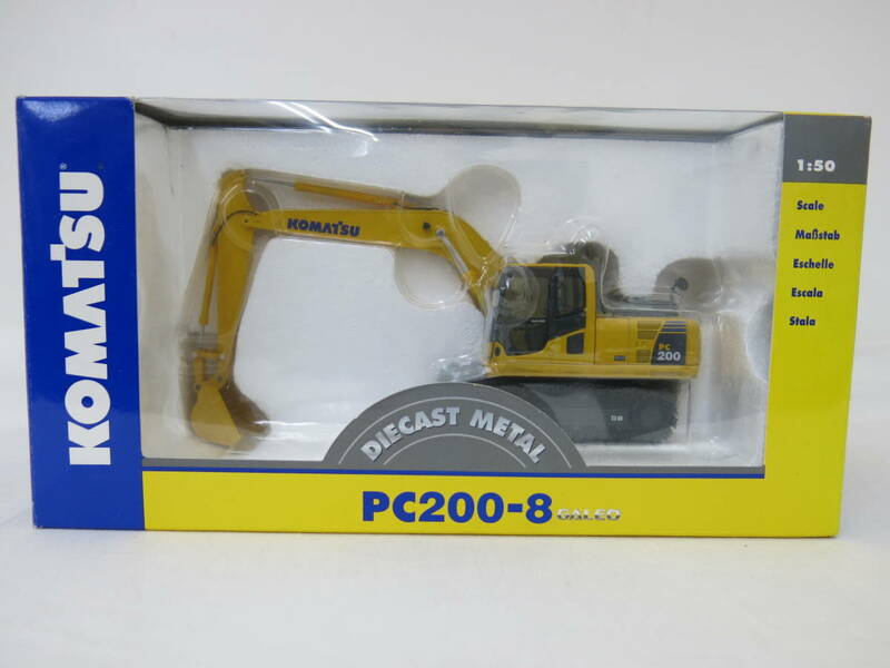 KOMATSU　コマツ　1:50 スケール　PC200-8　Excavator　油圧ショベルカー　KEN KRAFT　開封済み・未使用品