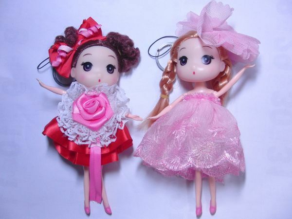 ジョリードール　２種　美品　人形　jolie doll アミューズメント キーホルダー　女の子