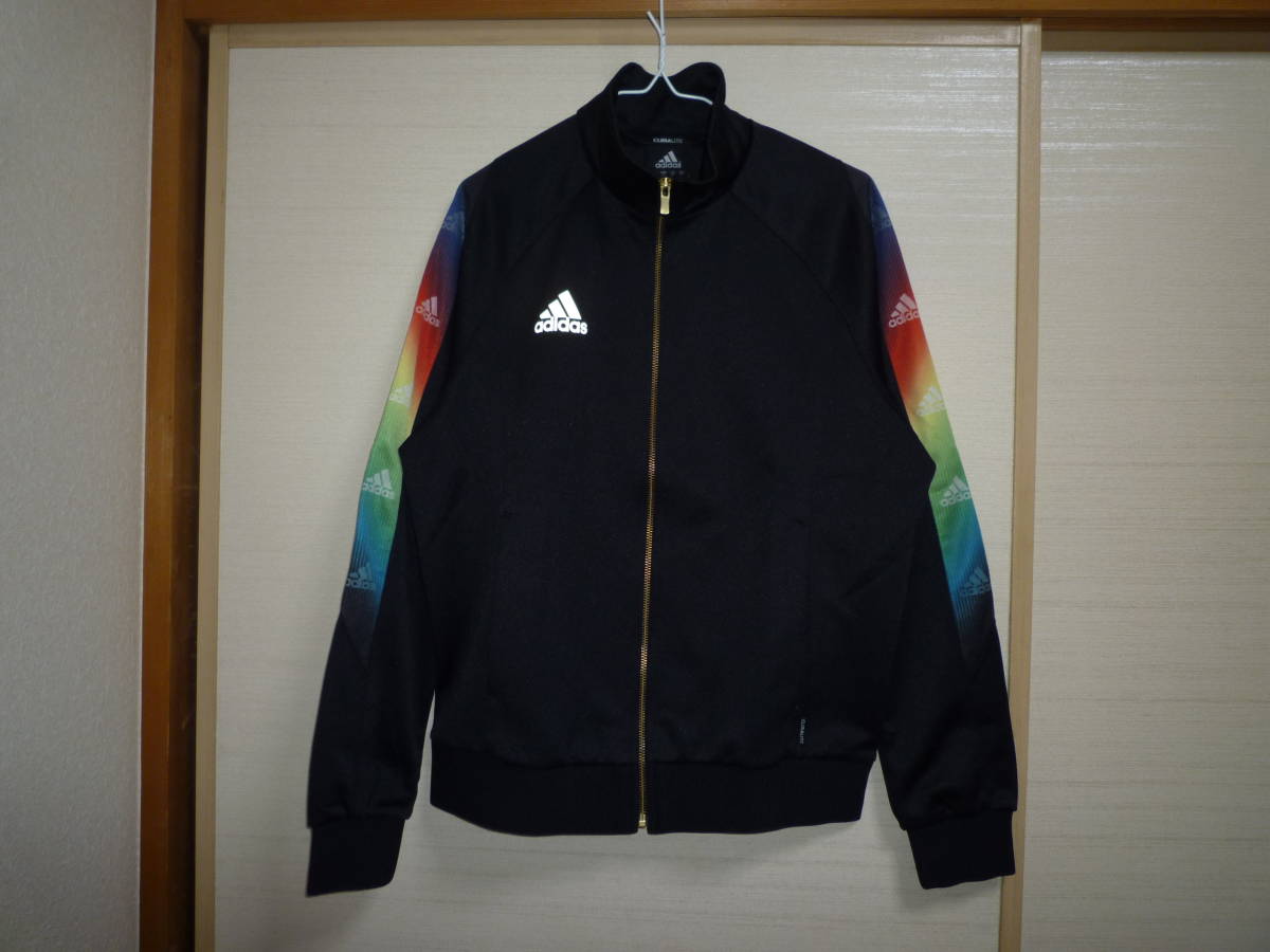 アディダス ジャージジャケット 黒　Mサイズ