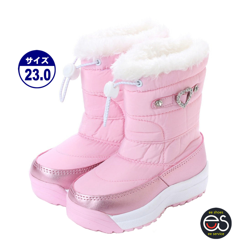 ★新品・人気★【17982-PINK-23.0】女の子用ダウンブーツ　防寒靴　スノーブーツ　ウインターブーツ　軽量＆防滑　サイズ（16.0～24.0) 