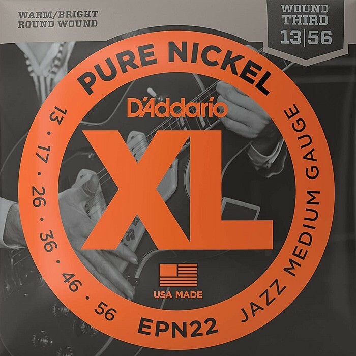 D'Addario EPN22 Pure Nickel 3弦ワウンド 013-056 ダダリオ エレキギター弦