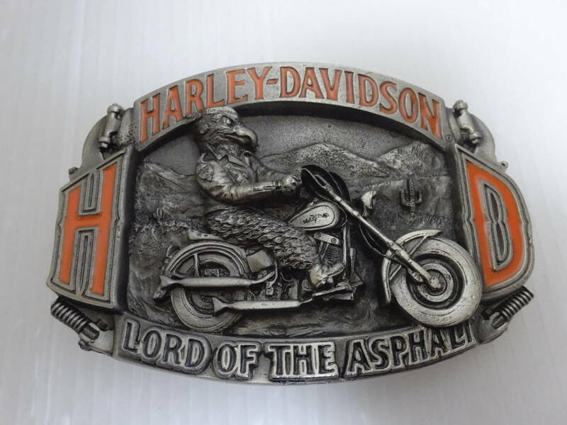 ほぼ未使用 Harley-Davidson ハーレーダビッドソン ベルトバックル メール便 KAWA