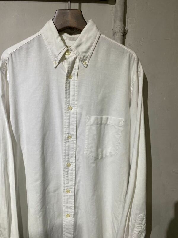 【即決】60s bloomingdale's B.D shirts ブルーミングデールズ 白 ホワイト ボタンダウンシャツ ヴィンテージ usa アメリカ ビンテージ