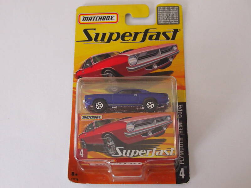 MATCHBOX マッチボックス Superfast 4　PLYMOUTH HEMI CUDA 2005年製