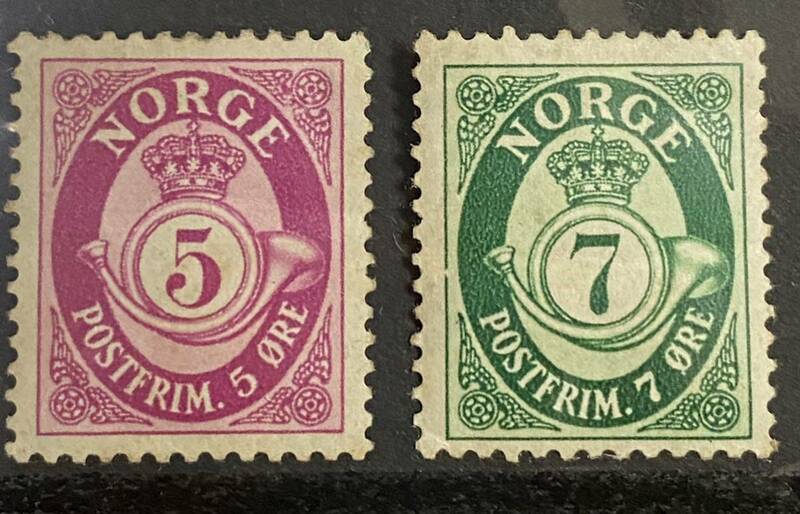 ノルウェー切手★郵便ラッパ　1950年