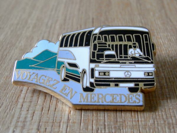 古いピンバッジ：メルセデス ベンツ 車 バス ロゴ ピンズ #A