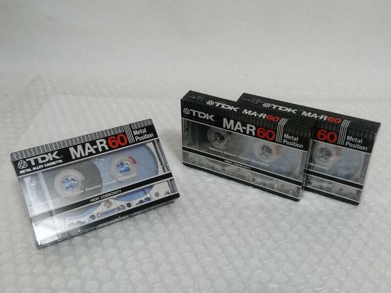 未開封+廃盤品+難あり　TDK　MA-R 60 ×3本　METAL POSITION TYPE Ⅳ　カセットテープ