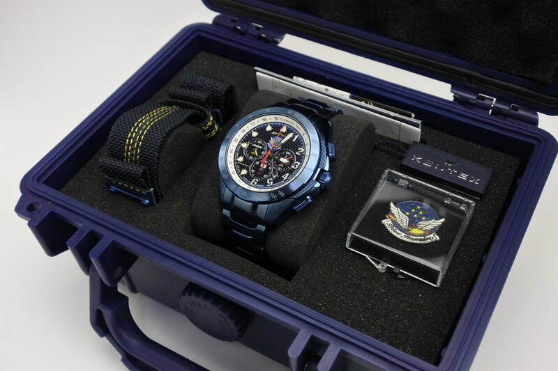 防衛省協力開発☆日本航空自衛隊最高峰モデル Kentex ブルーインパルス T-4 20周年記念特別モデル SP S720M-02 メンズ腕時計 未使用保管品