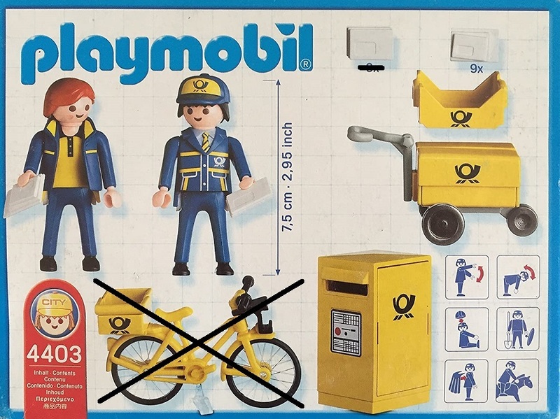 Playmobil　4403　郵便配達　シティライフ　欠品あり　プレイモービル