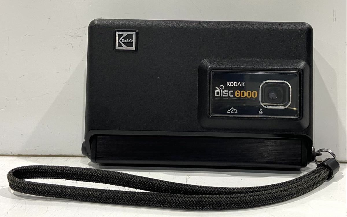 211207D☆ エモい アンティーク KODAK disc 6000 ディスクフィルムカメラ ケース付 ♪配送方法＝ヤフネコ宅急便♪