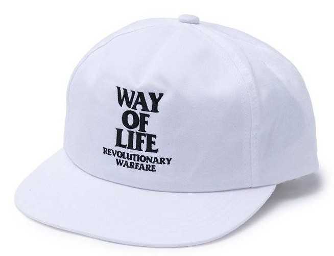 新品未使用！RATS ラッツ EMBROIDERY CAP スナップバックキャップ　WAY　OF　LIFE　白