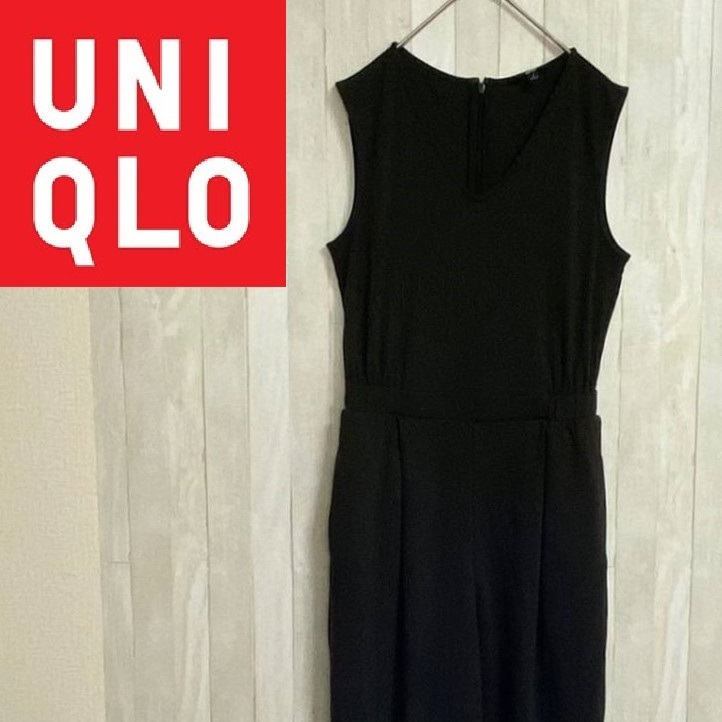 UNIQLO★ユニクロ★カットソーVネックサロペット★サイズS　1021-32