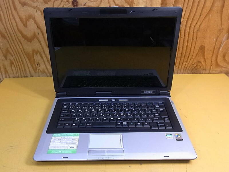 □R/153☆ソーテック SOTEC☆15.4型ノートパソコン☆WinBook WV☆WV3311B☆Sempron 3200+☆HDD/メモリ/OSなし☆動作不明☆ジャンク