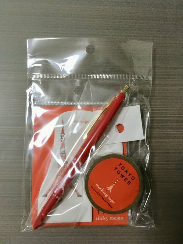 【新品・未開封】東京タワー文房具セット⑥ボールペン、マスキングテープ、付箋
