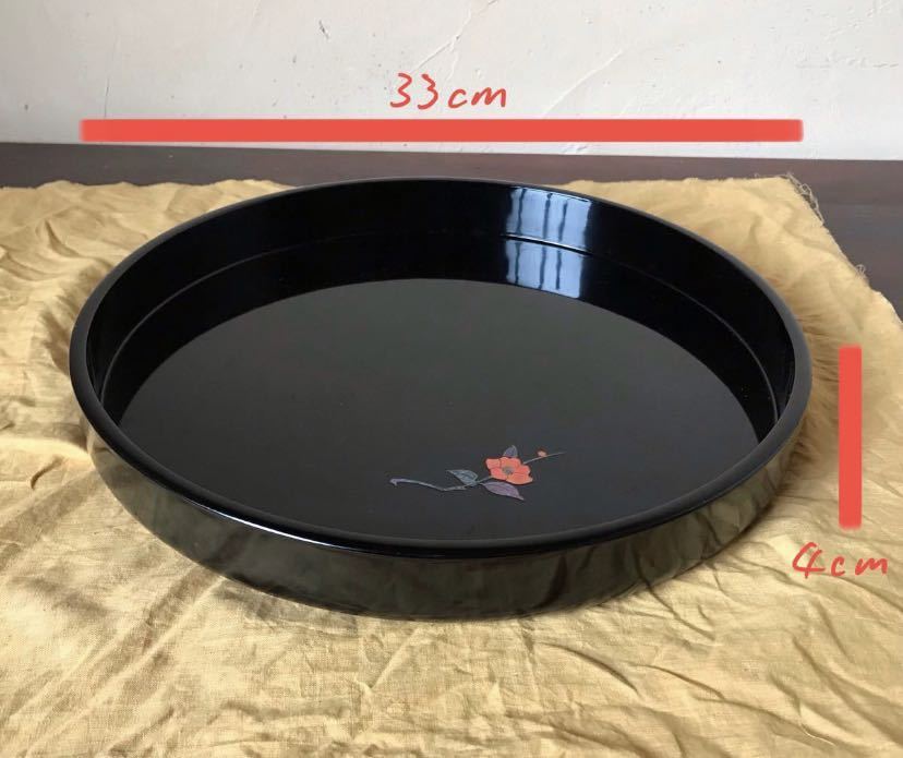 漆器螺鈿盆 漆器 丸盆