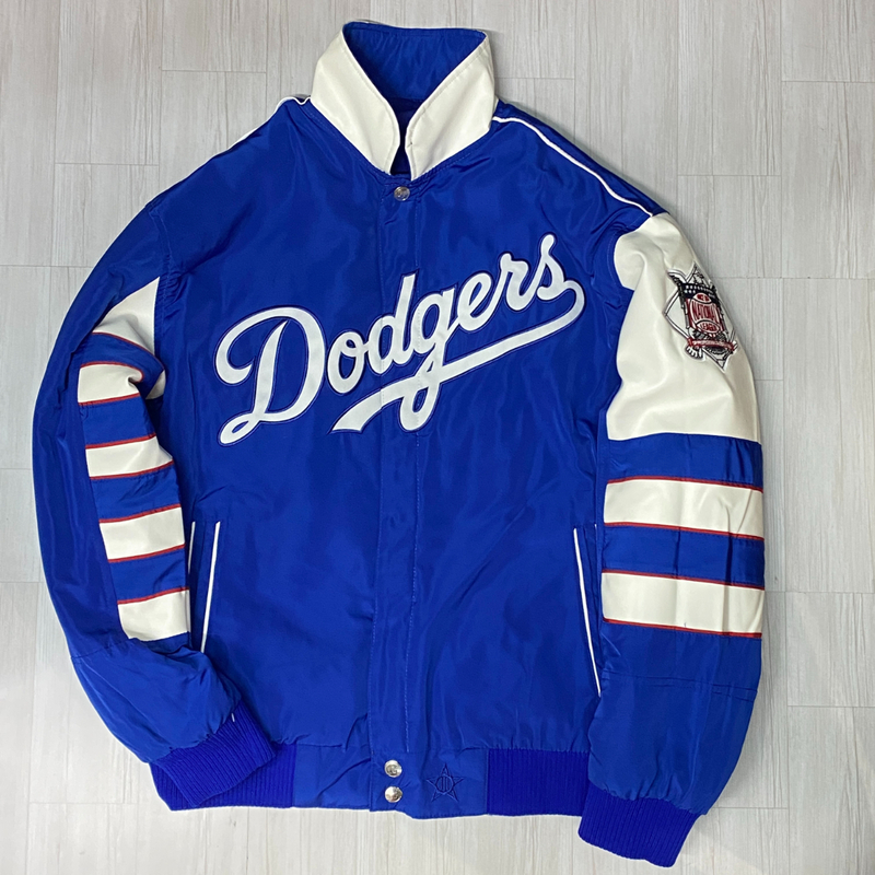 USA限定 【XL】 MLB公式ライセンスアイテム JHデザイン LA Dodgers ロサンゼルス ドジャース 3Way リバーシブル スタジャン 中綿入り 