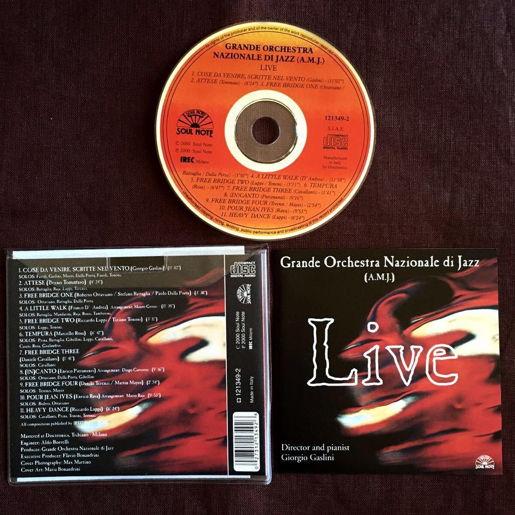 ジョルジョ・ガスリーニ/ジャズ・オーケストラ/ロベルト・オッタビアーノ/クラウディオ・ファゾーリ/イタリアン現代ビッグ・バンド/1992年