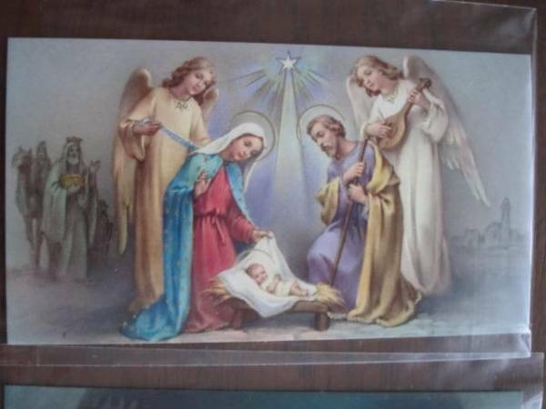 御絵★イエス・キリスト誕生 ★キリスト教絵画クリスマスカード2