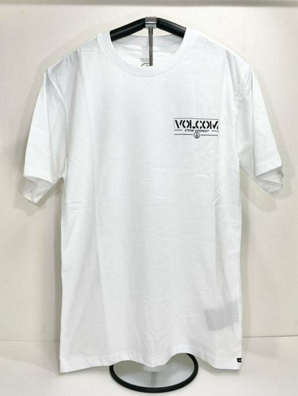 VOLCOM ボルコム AF542104WHT メンズ XLサイズ 半袖Tシャツ T-Shirts シンプルなバックプリント ホワイト色 ヴォルコム 新品 即決 送料無料