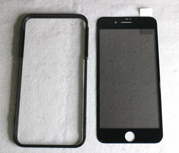 14 00123 ☆BENKS スクリーンプロテクター iPhone 7 plus iPhone 8 plus (5.5インチ) プレミアム3Dタッチ ブラック【アウトレット品】