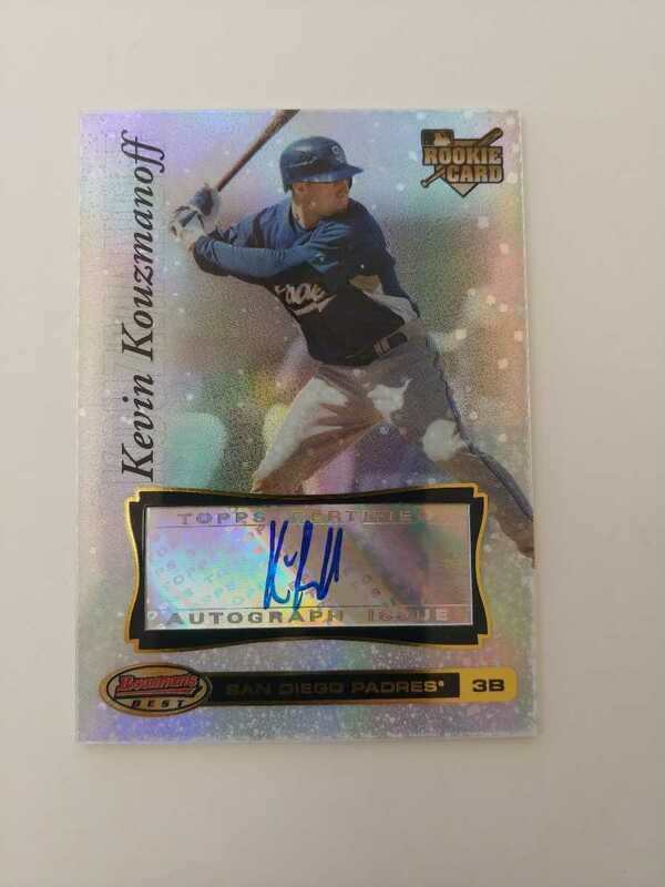 KEVIN KOUZMANOFF 2007 TOPPS BOWMANS BEST ROOKIE CARD AUTO RC SAN DIEGO PADRES サンディエゴ　パドレス 直筆サイン カード