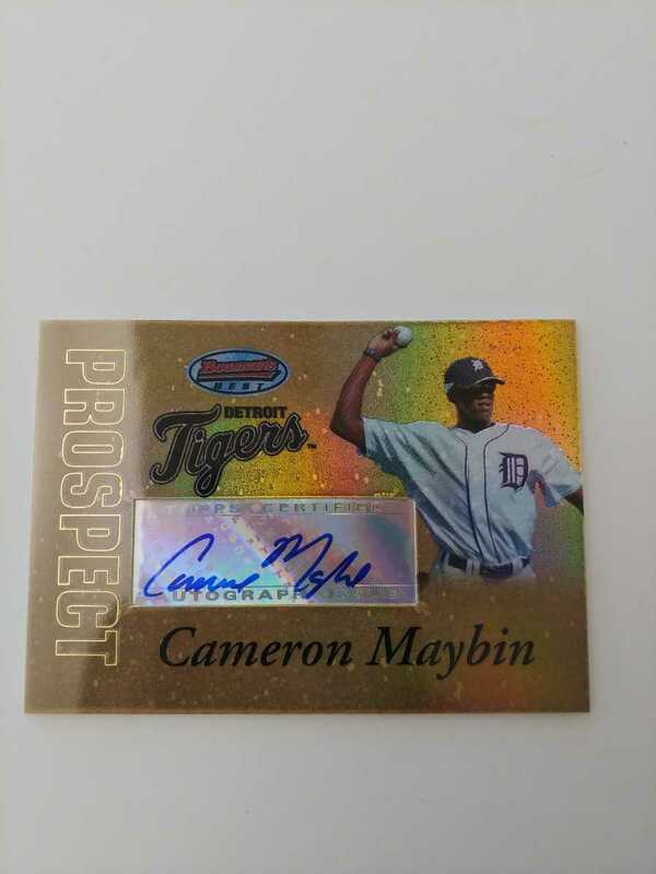 CAMERON MAYBIN 2007 TOPPS BOWMANS BEST PROSPECT AUTO GOLD PARALLEL 37/50 DETROIT TIGERS デトロイト タイガース 直筆サイン カード