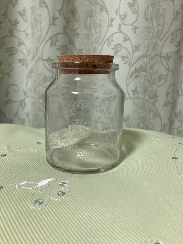 コルク蓋付きガラス瓶・ガラスジャー・昭和レトロ・ガラス容器・アンティーク・送料　510円
