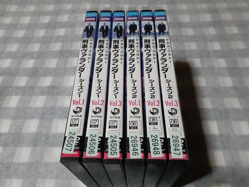 送料無料☆※レンタル落ちDVD 刑事ヴァランダー シーズン1 シーズン2 6本セット (※ディスクとジャケットのみ発送) 