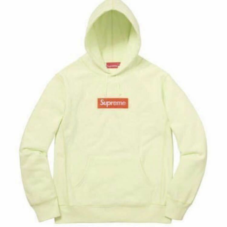 Supreme 17AW Box Logo Hooded Sweatshirt Lime M シュプリーム ボックスロゴ パーカー ライム 