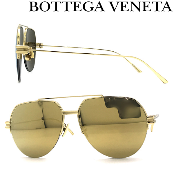 BOTTEGA VENETA ボッテガヴェネタ サングラス ブランド ゴールドミラー BTV-1046S-003