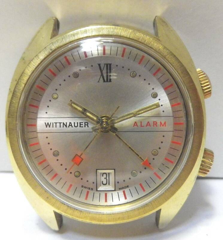 50’アンティーク　ロンジン・WITTNAUER ALARM　Watch 日常使用可　手巻きアラーム　レア