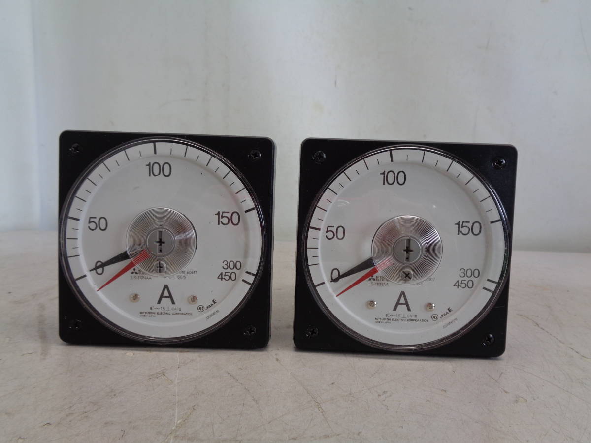 MK3525 三菱 機械式指示計器 交流電流計 広角度計器 LS-110NAA 5A CT.150/5