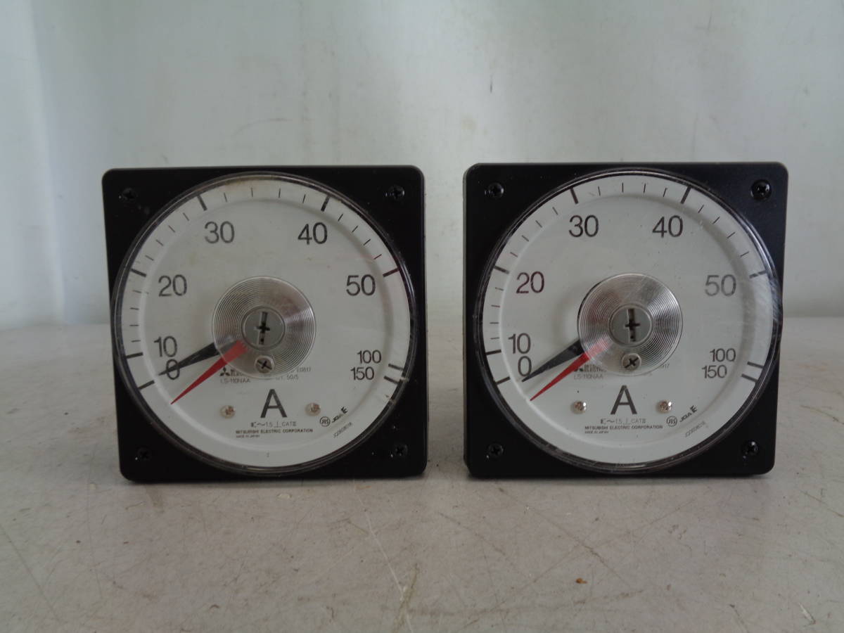 MK3532 三菱 機械式指示計器 交流電流計 広角度計器 LS-110NAA 5A CT.50/5