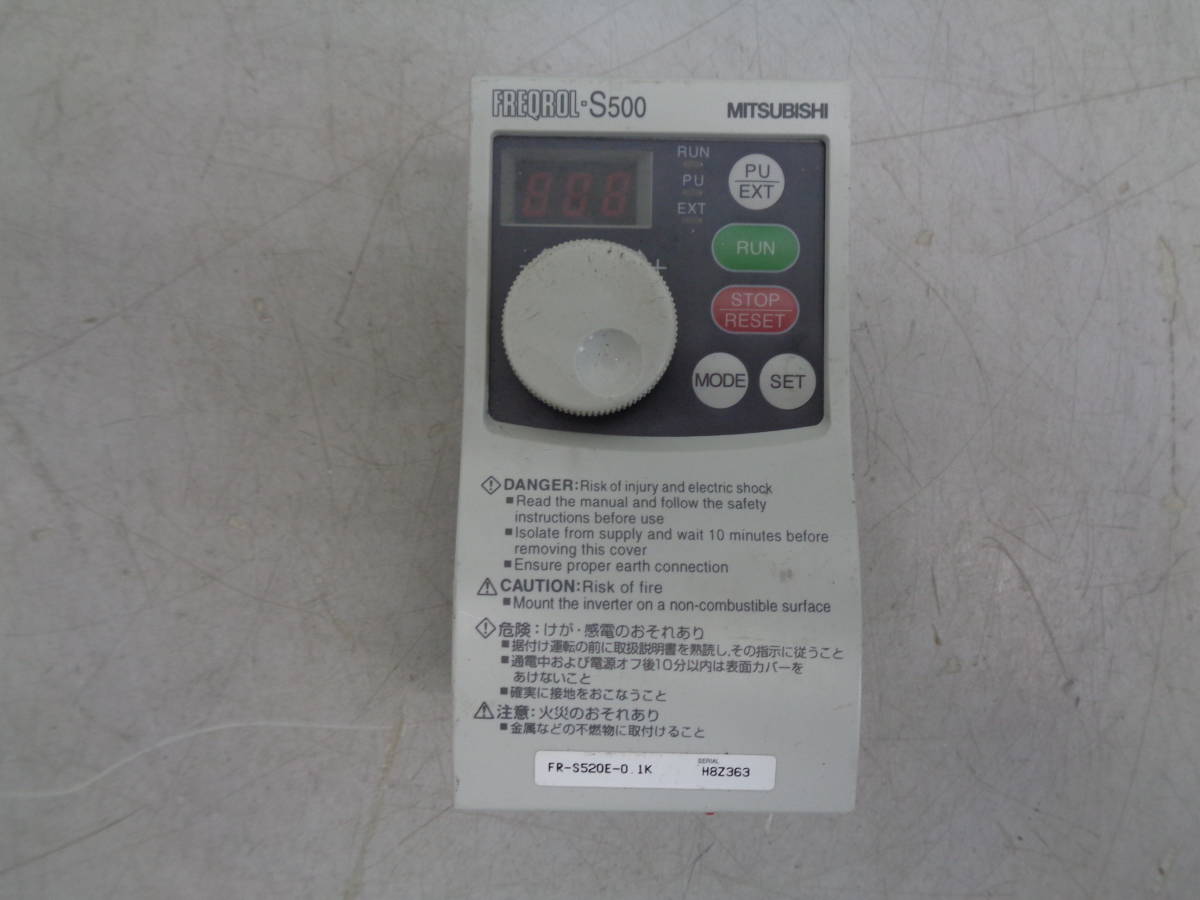 MK3842 三菱電機 インバータ FR-S520E-0.1K