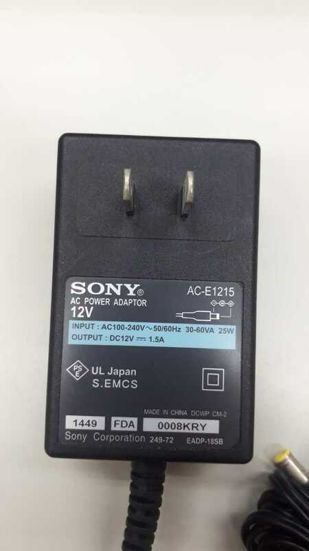 【 即決 】SONY ソニー AC-E1215 ACアダプター DC12V 1.5A 送料無料 匿名配送